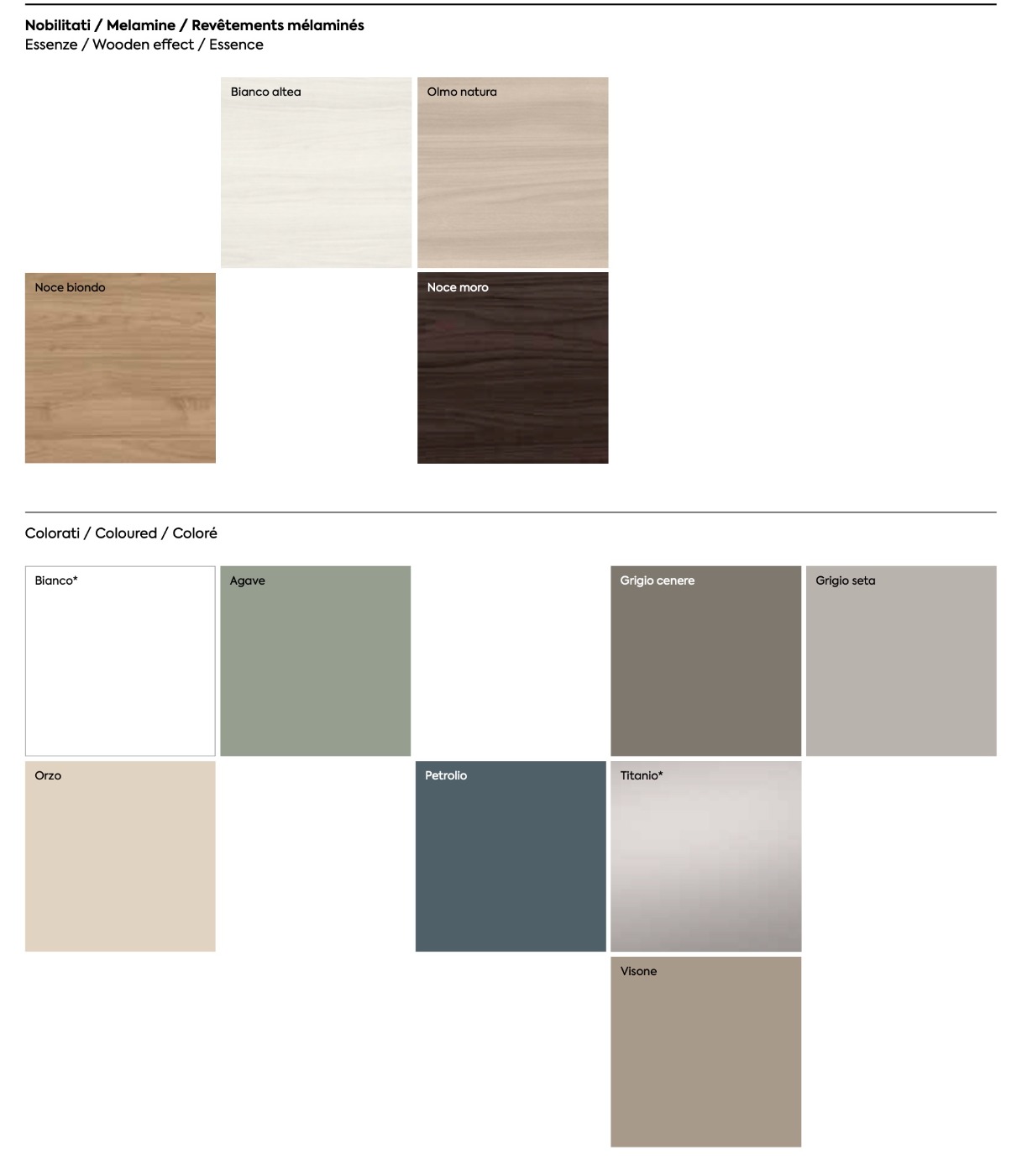 Armadio moderno a 4 ante scorrevoli con 2 specchi, finitura Noce Moro