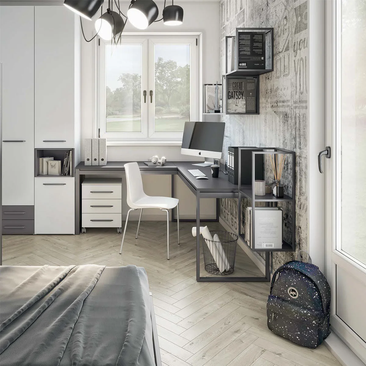 scrivania bambini angolare