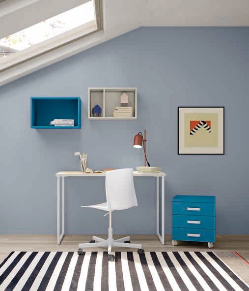 Scrivania Rovere gesso L.90