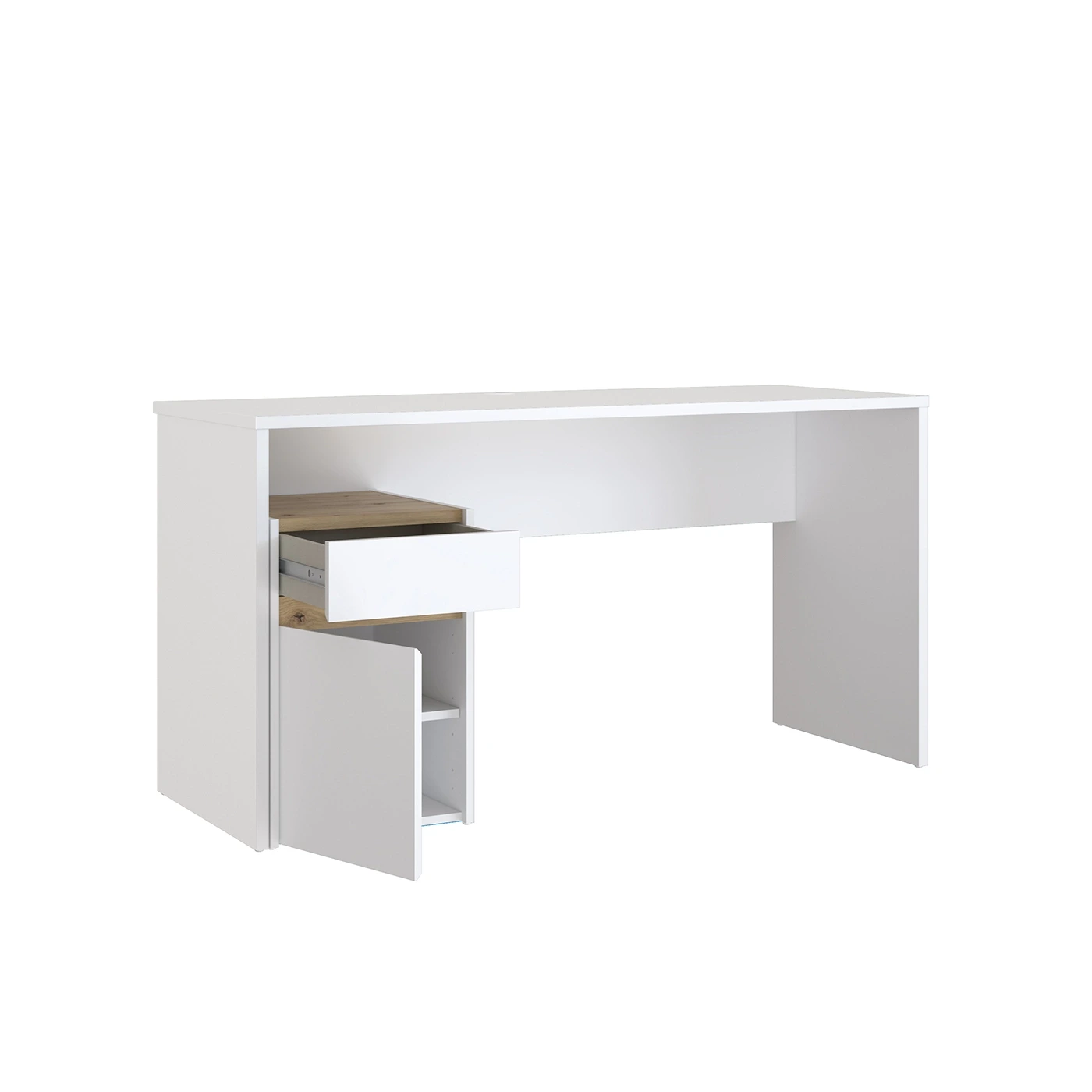 scrivania cassetti bianchi