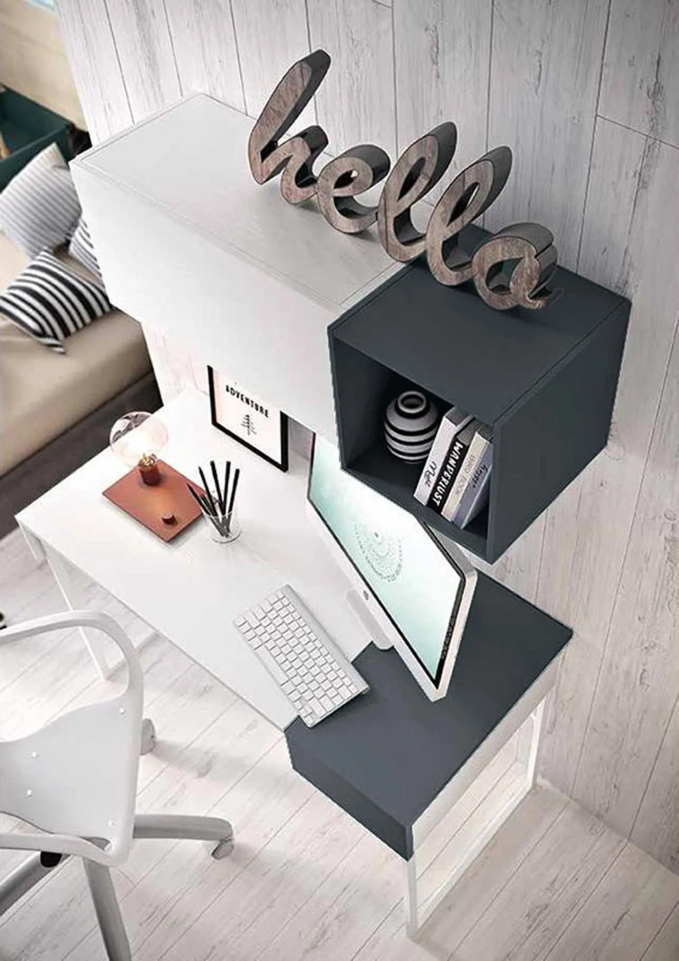 scrivania moderna ragazzo