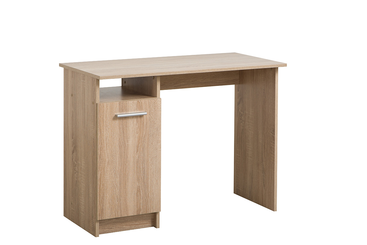 Scrivania con un'anta, finitura Rovere 