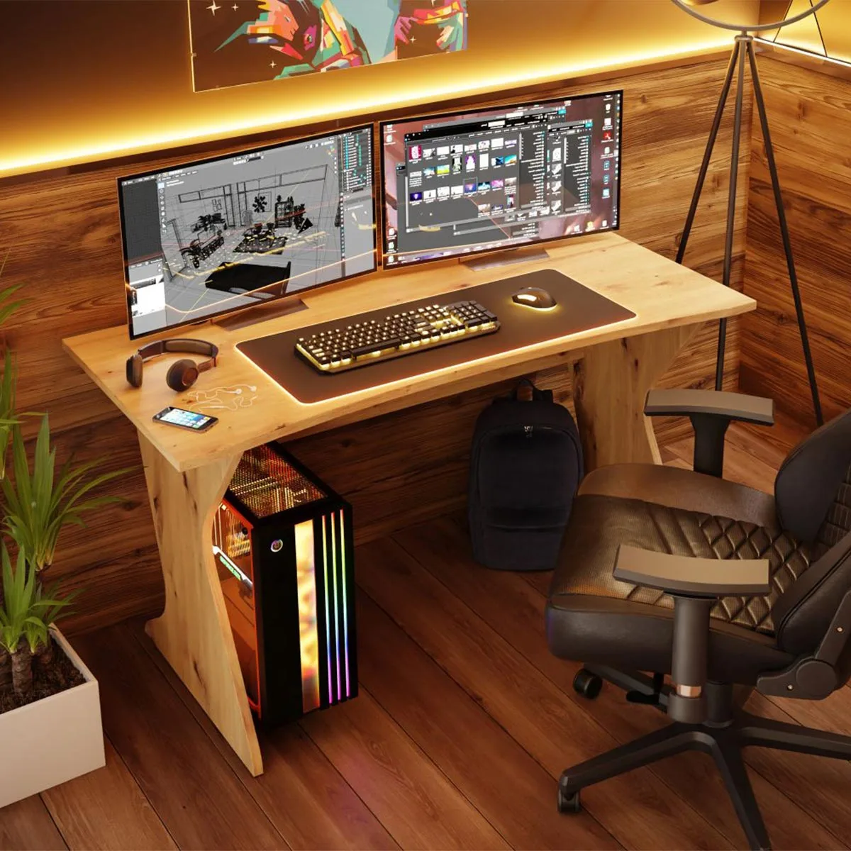 promozione scrivania rovere