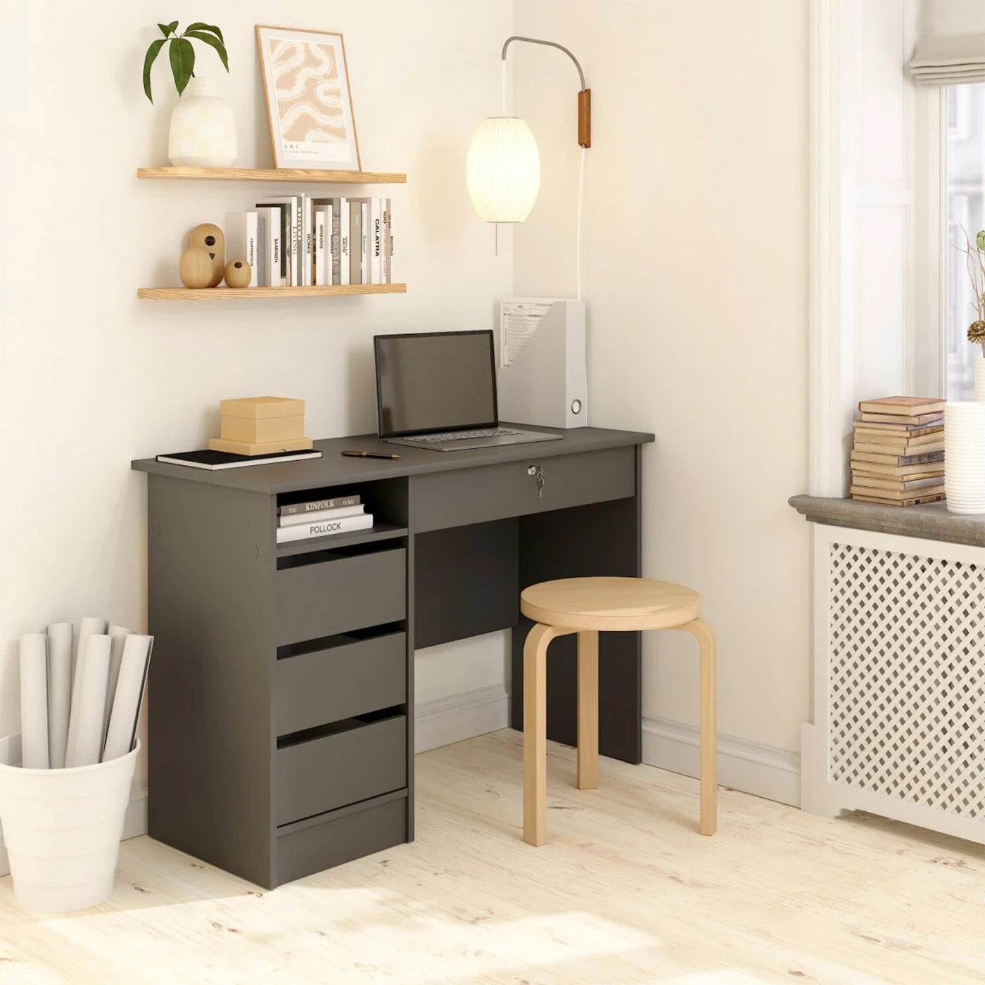 offerta scrivania grigia