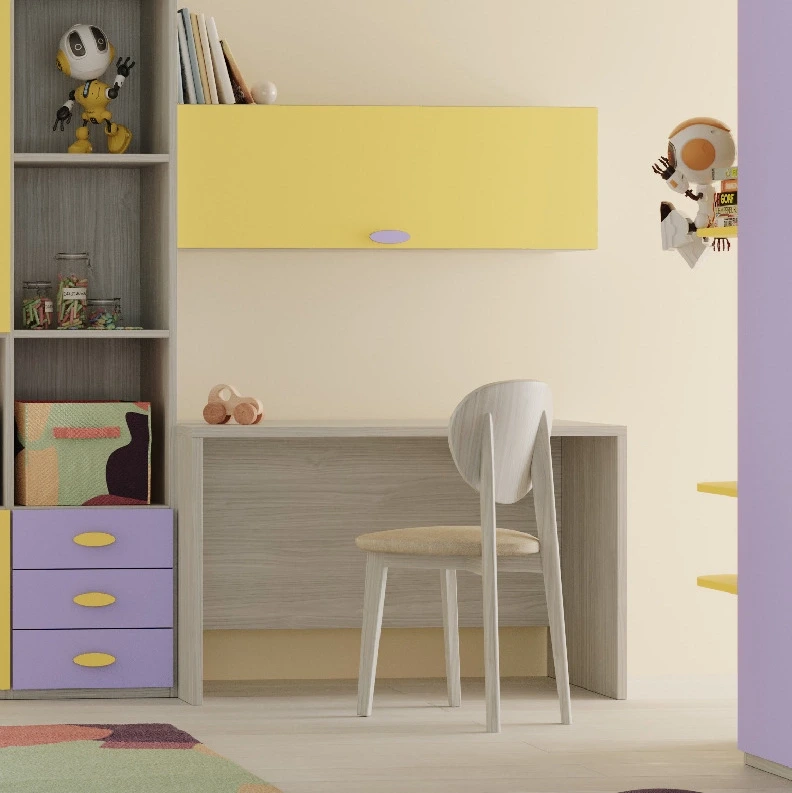 Scrivania Cenere wood, L.120 H.74, design moderno Zenzero Shop