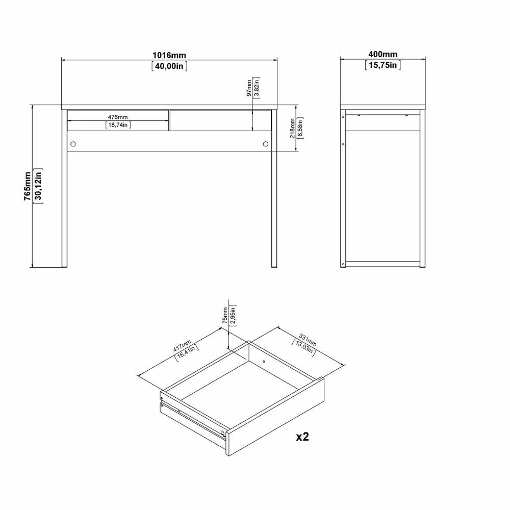 scrivania in metallo
