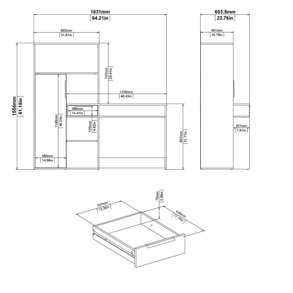scrivania bianca scontata