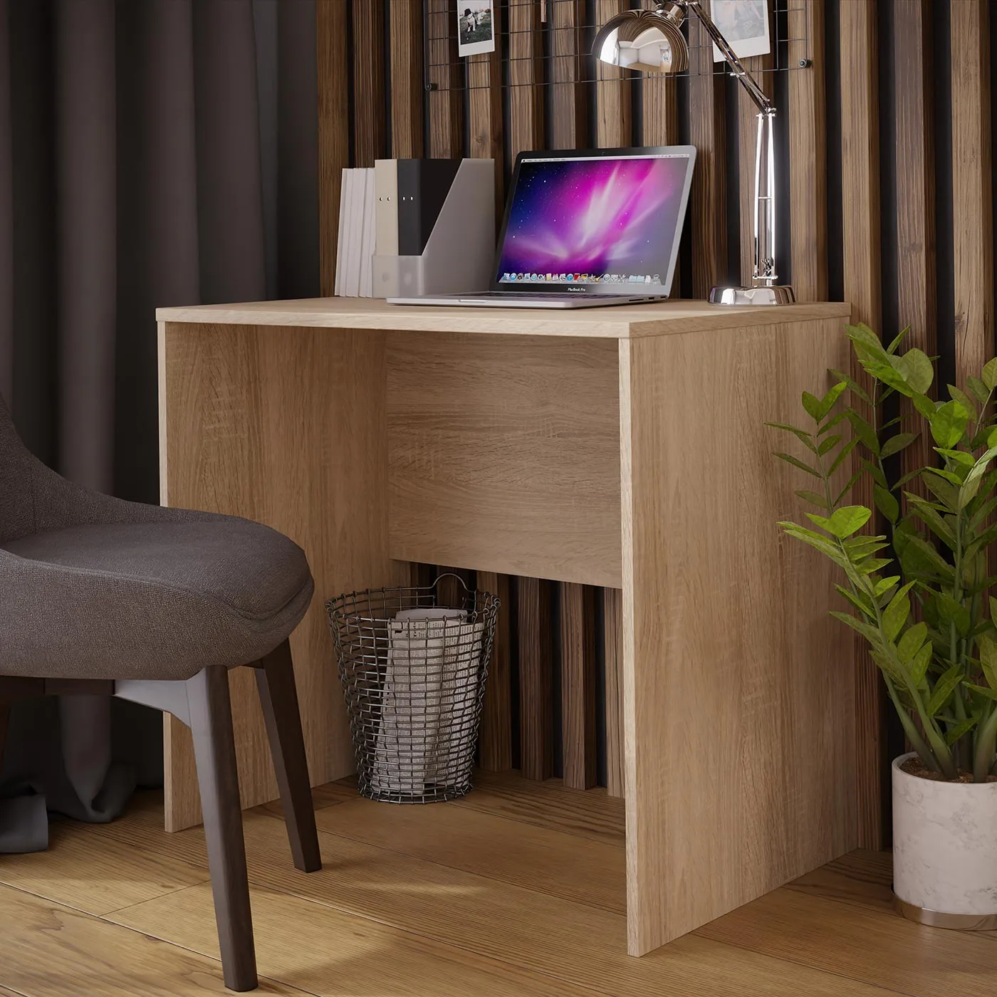 scrivania rovere moderna