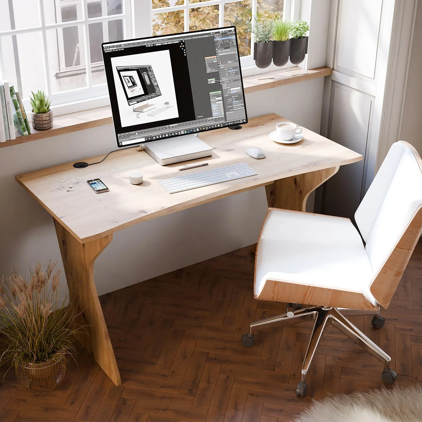 promozione scrivania rovere