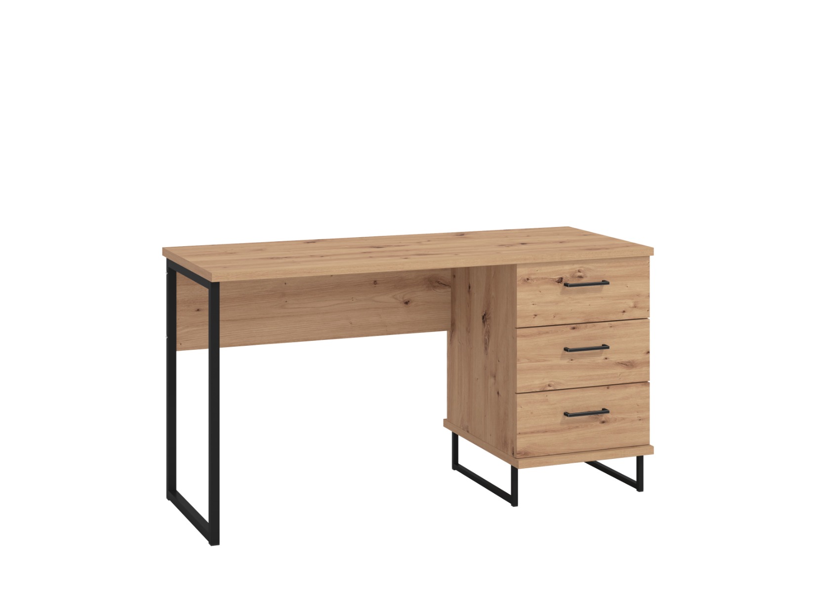 Scrivania per zona studio moderna, finitura Rovere 