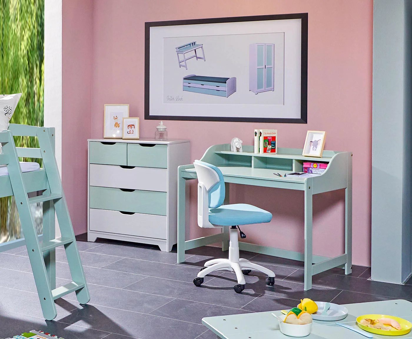 Scrivania per cameretta, Salvia Zenzero Shop