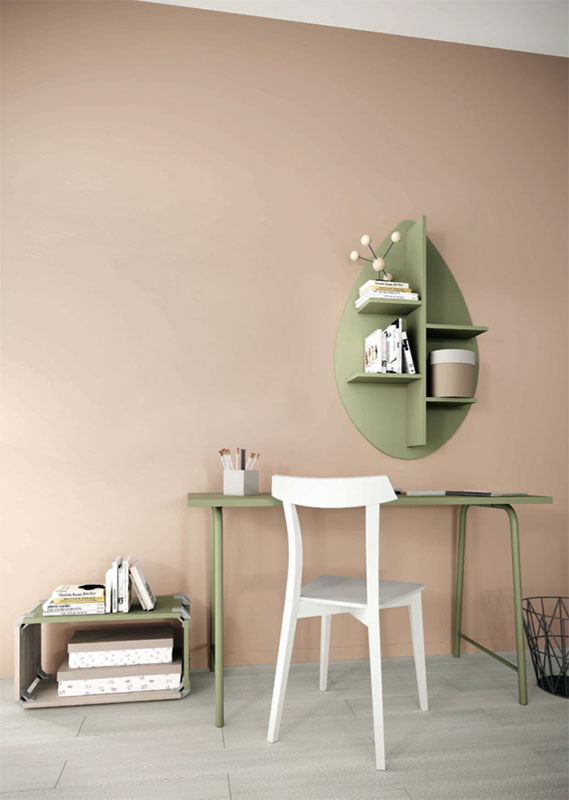 scrivania camerette verde oliva