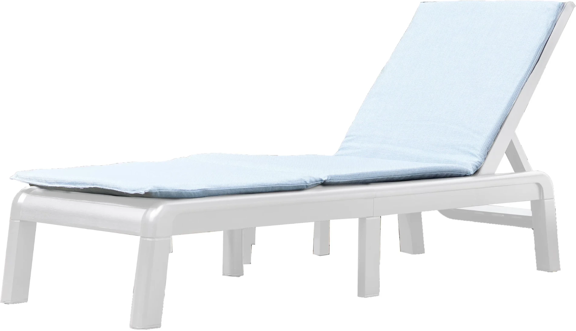 Sdraio reclinabile, 188x29x58 h cm, color Bianco