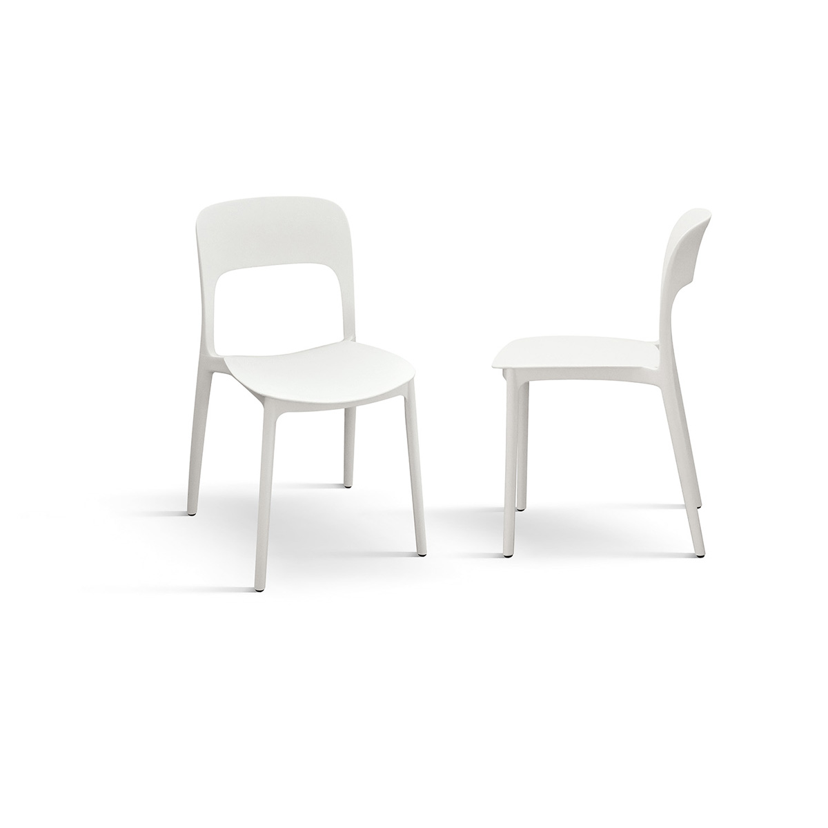 sedia bianca da esterno