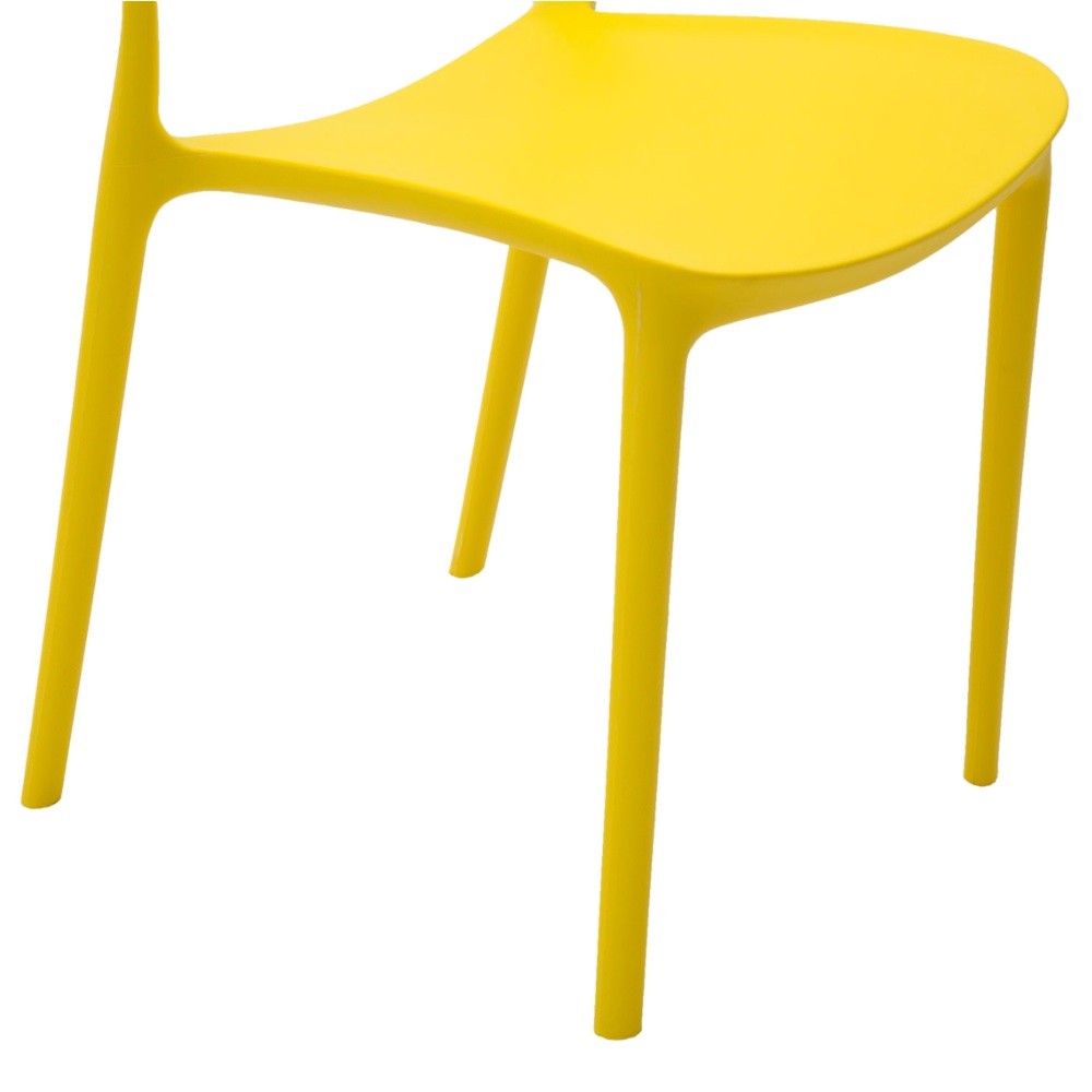 Sedia in polipropilene colore giallo