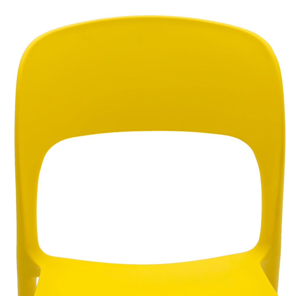 Sedia in polipropilene colore giallo