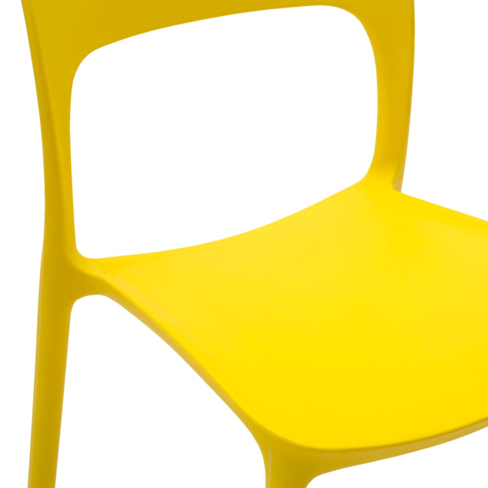 Sedia in polipropilene colore giallo