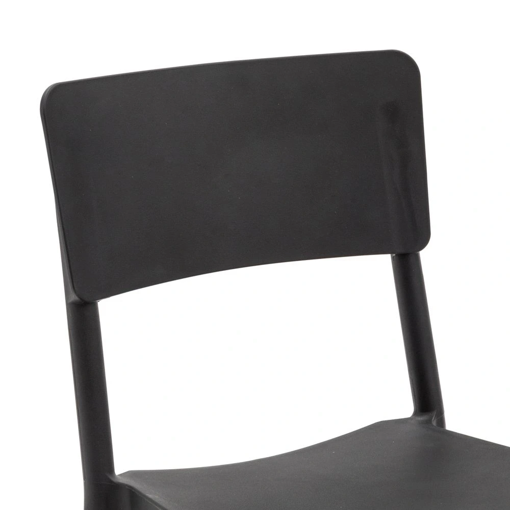 Sedia per esterno in polipropilene, Nera