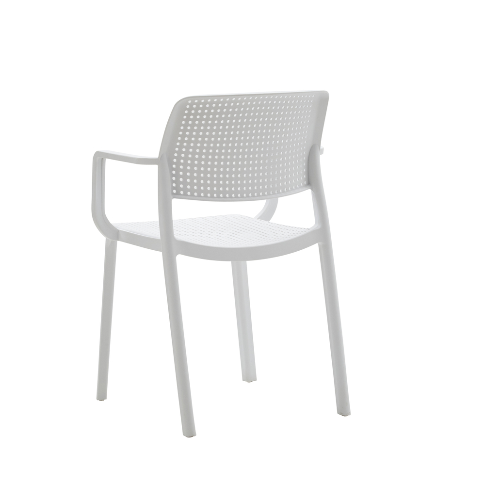 Conveniente Sedia da giardino, colore Bianco