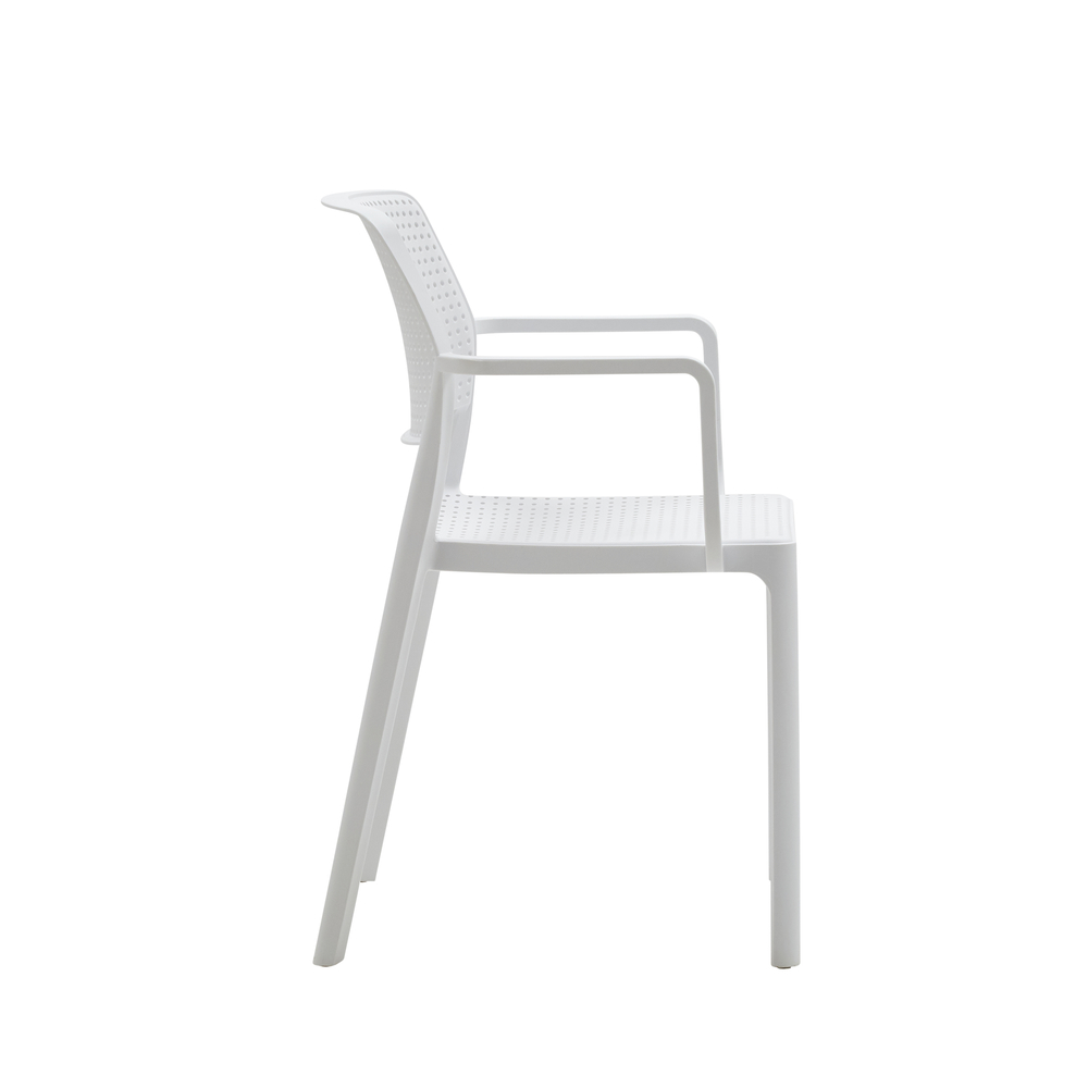 Conveniente Sedia da giardino, colore Bianco