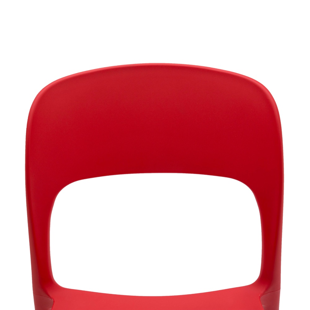 Nuova sedia conveniente da giardino rossa