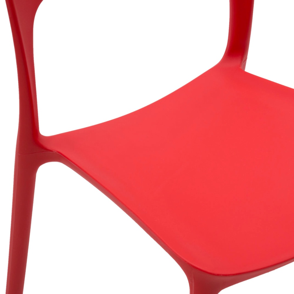 Nuova sedia conveniente da giardino rossa