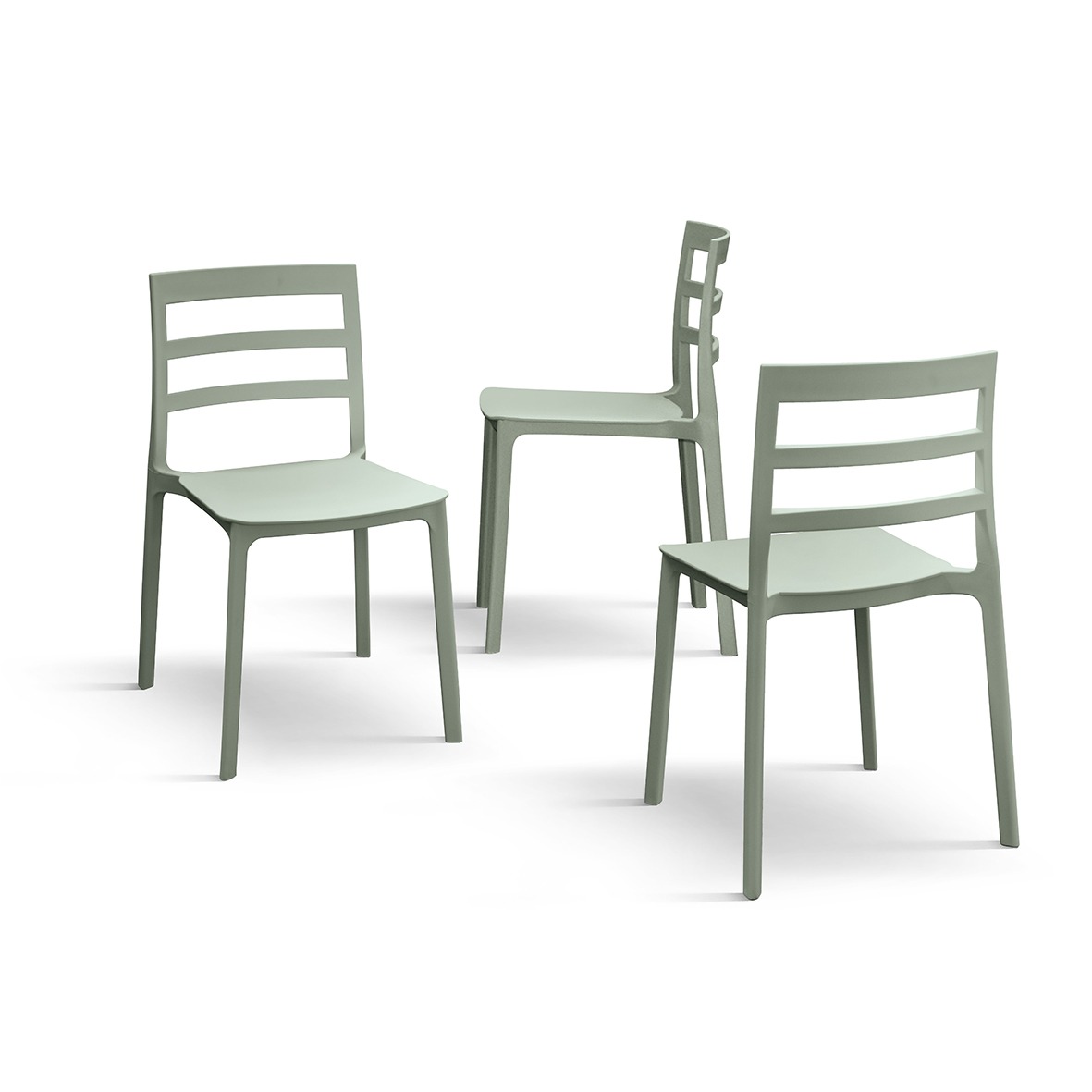 Sedia in polipropilene moderna, disponibile in diversi colori