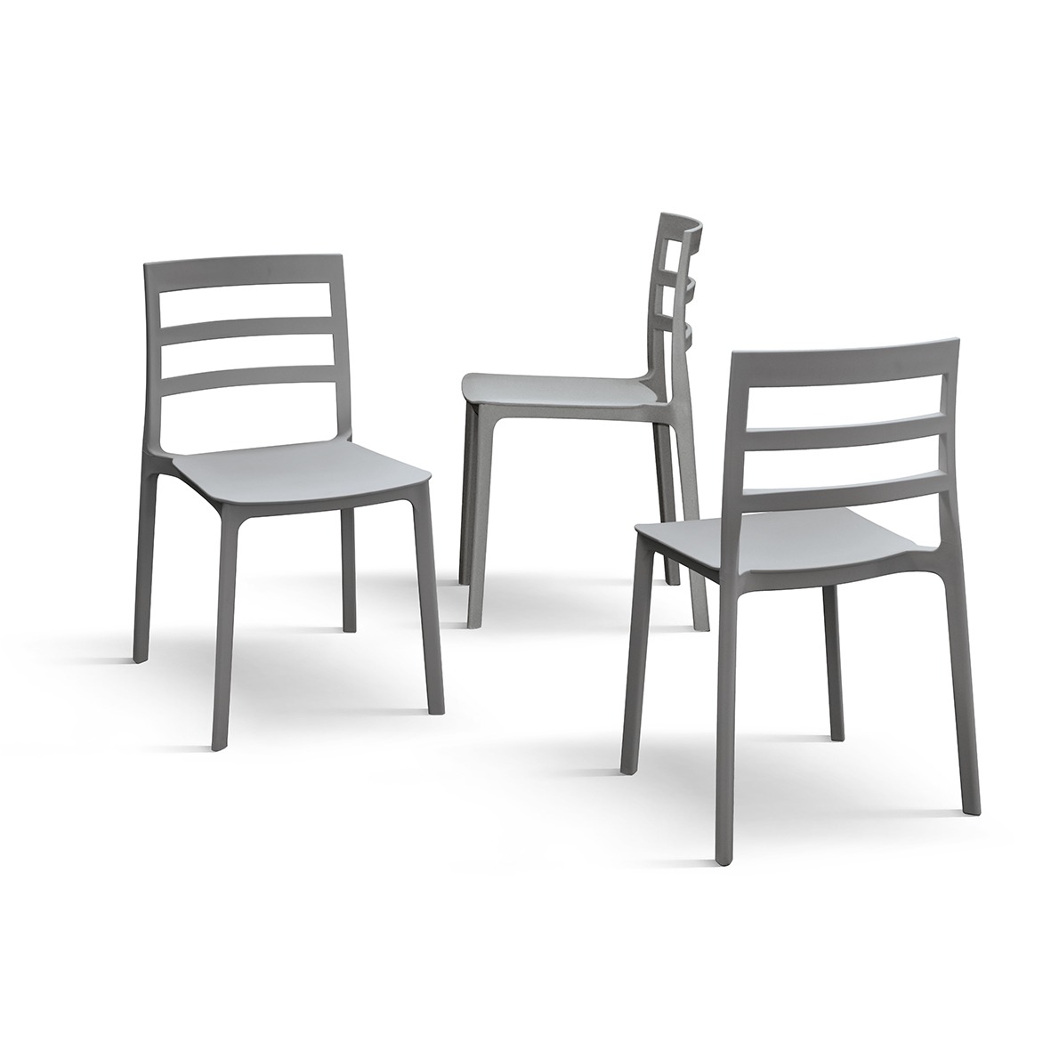 Sedia in polipropilene moderna, disponibile in diversi colori