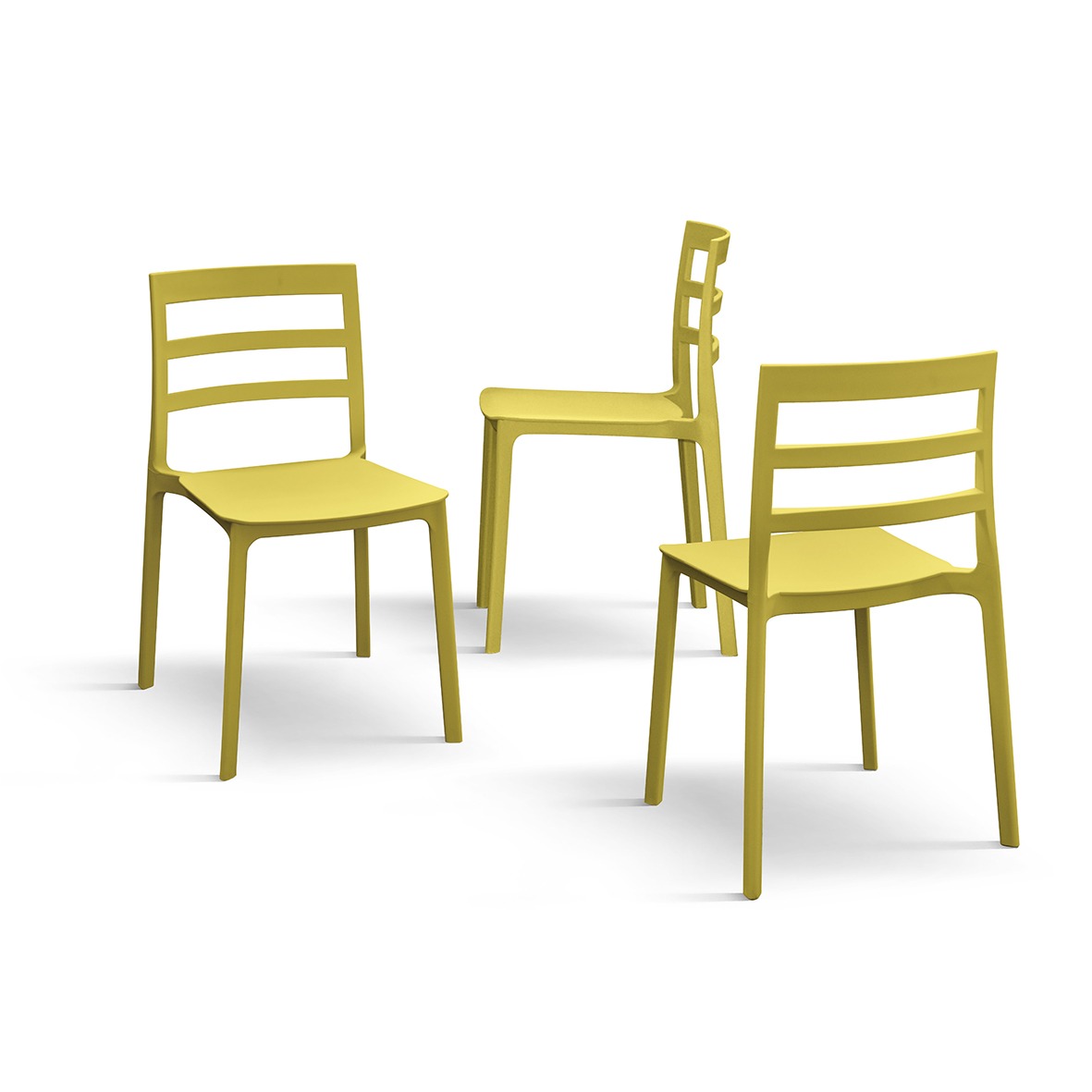 Sedia in polipropilene moderna, disponibile in diversi colori