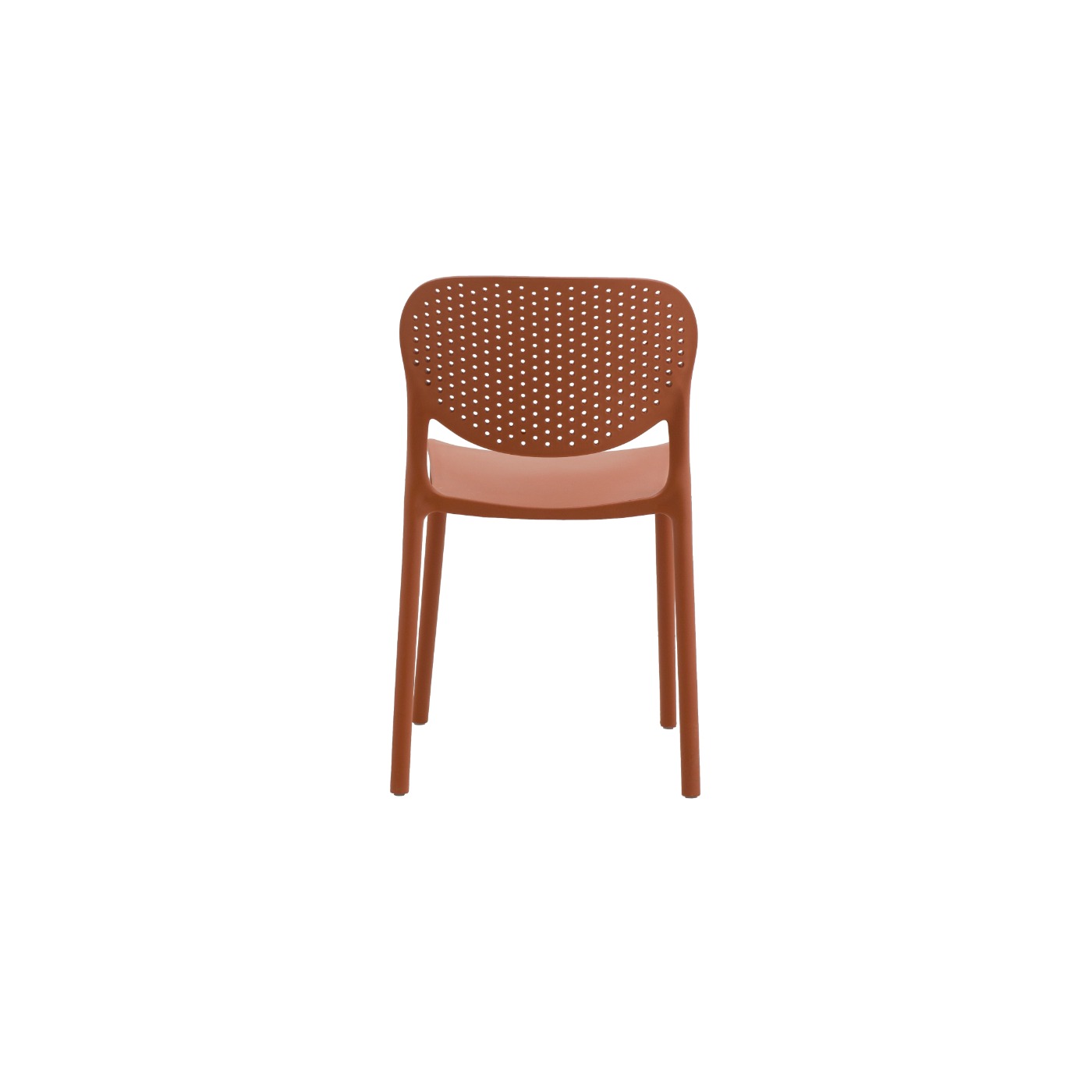 Sedia traforata in polipropilene, disponibile in tanti colori