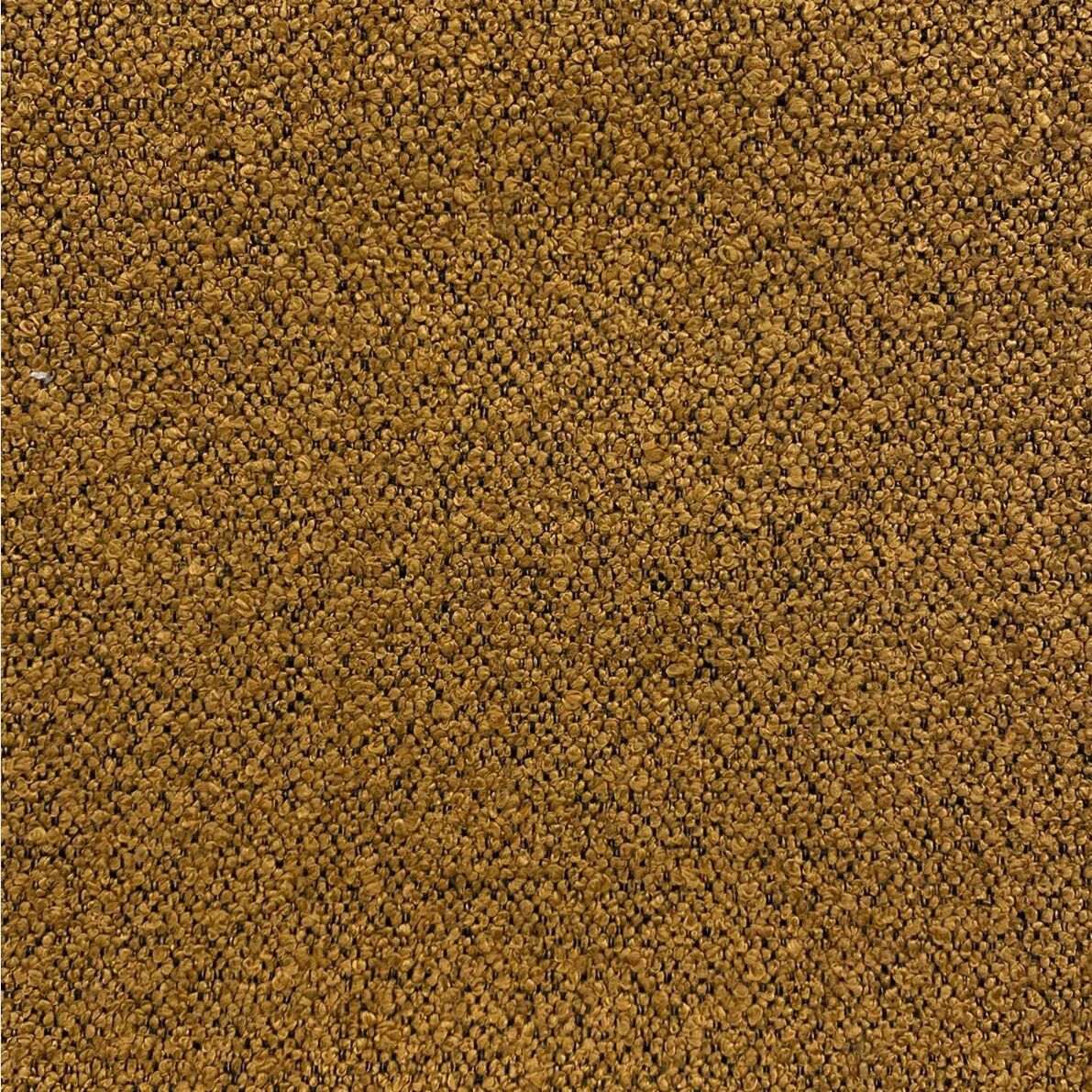 Letto matrimoniale con cuscini, tessuto Bouclè Senape