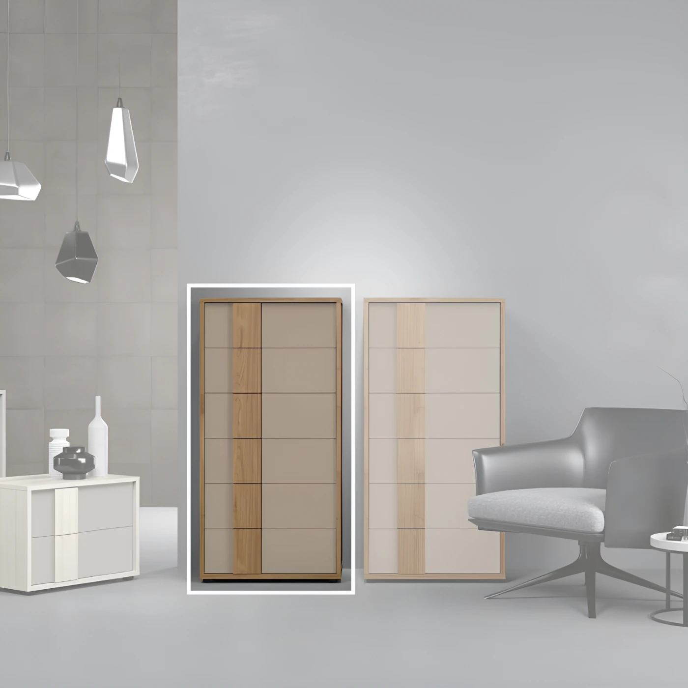 settimino moderno noce