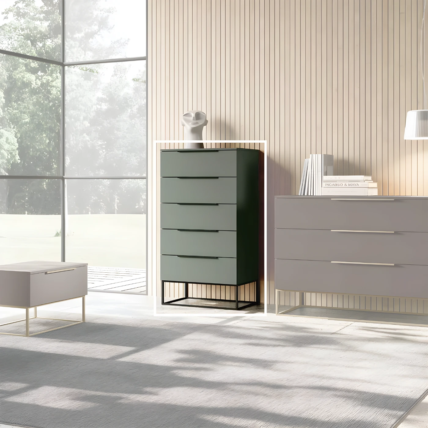 settimino verde laccato