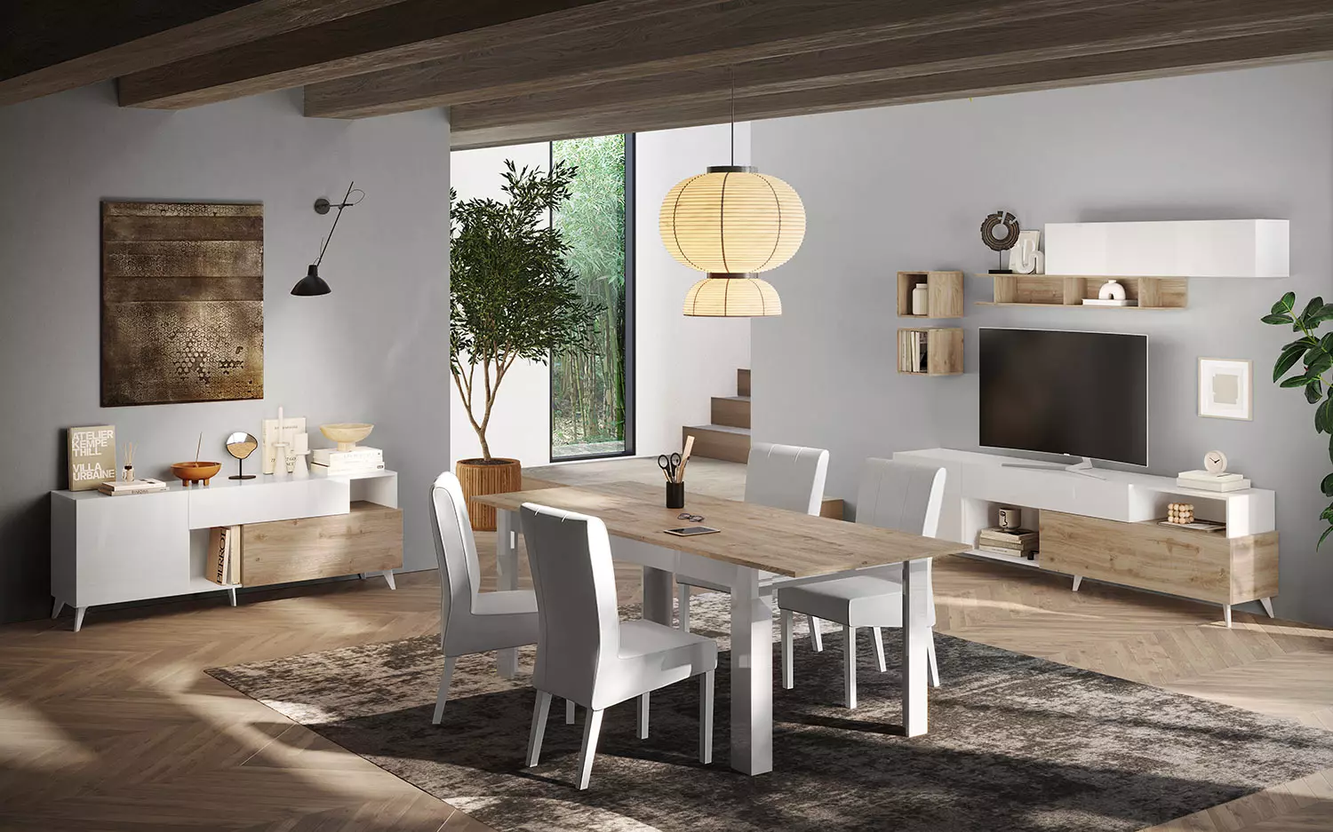 porta tv cadiz e bianco