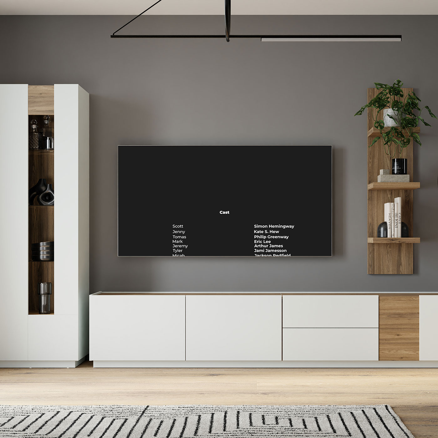 Parete attrezzata moderna in sconto