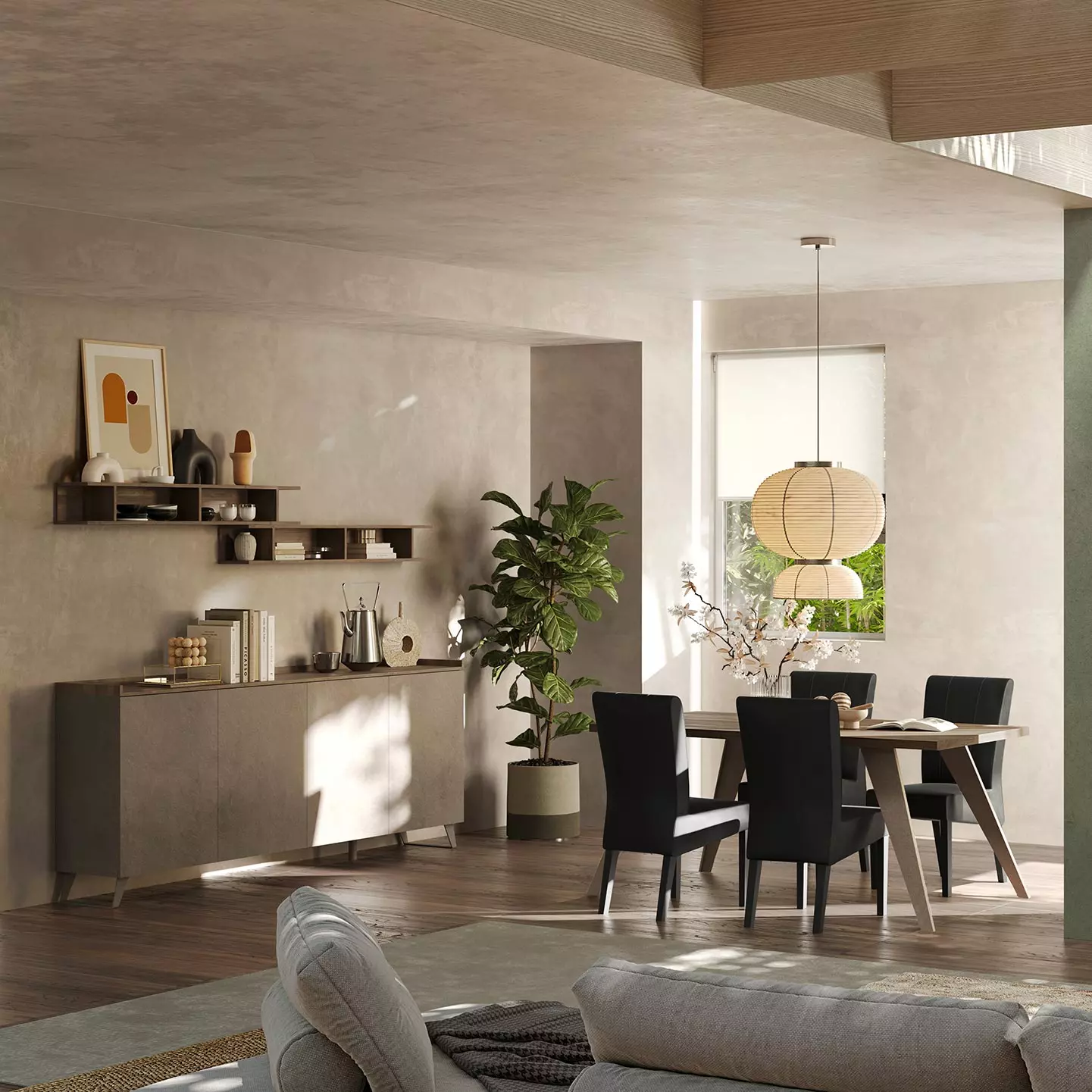 credenza 4 ante bronzo e mercure