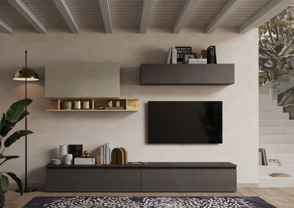 Parete attrezzata Argilla, Cadiz e Lava