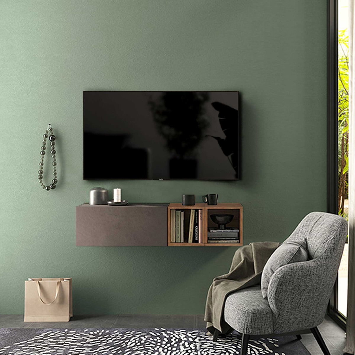 Composizione da ingresso porta tv