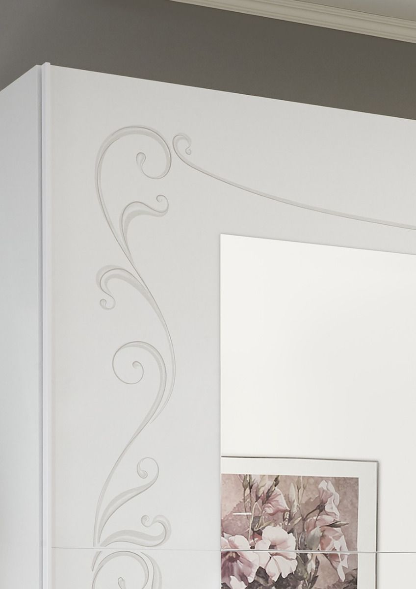 Offerta Armadio moderno bianco avatar con serigrafia floreale e 2 ante scorrevoli