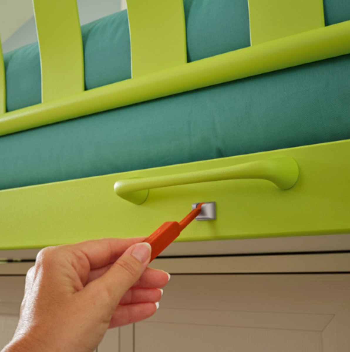 Letto a soppalco con passerella e armadio, Moretti Compact KC512