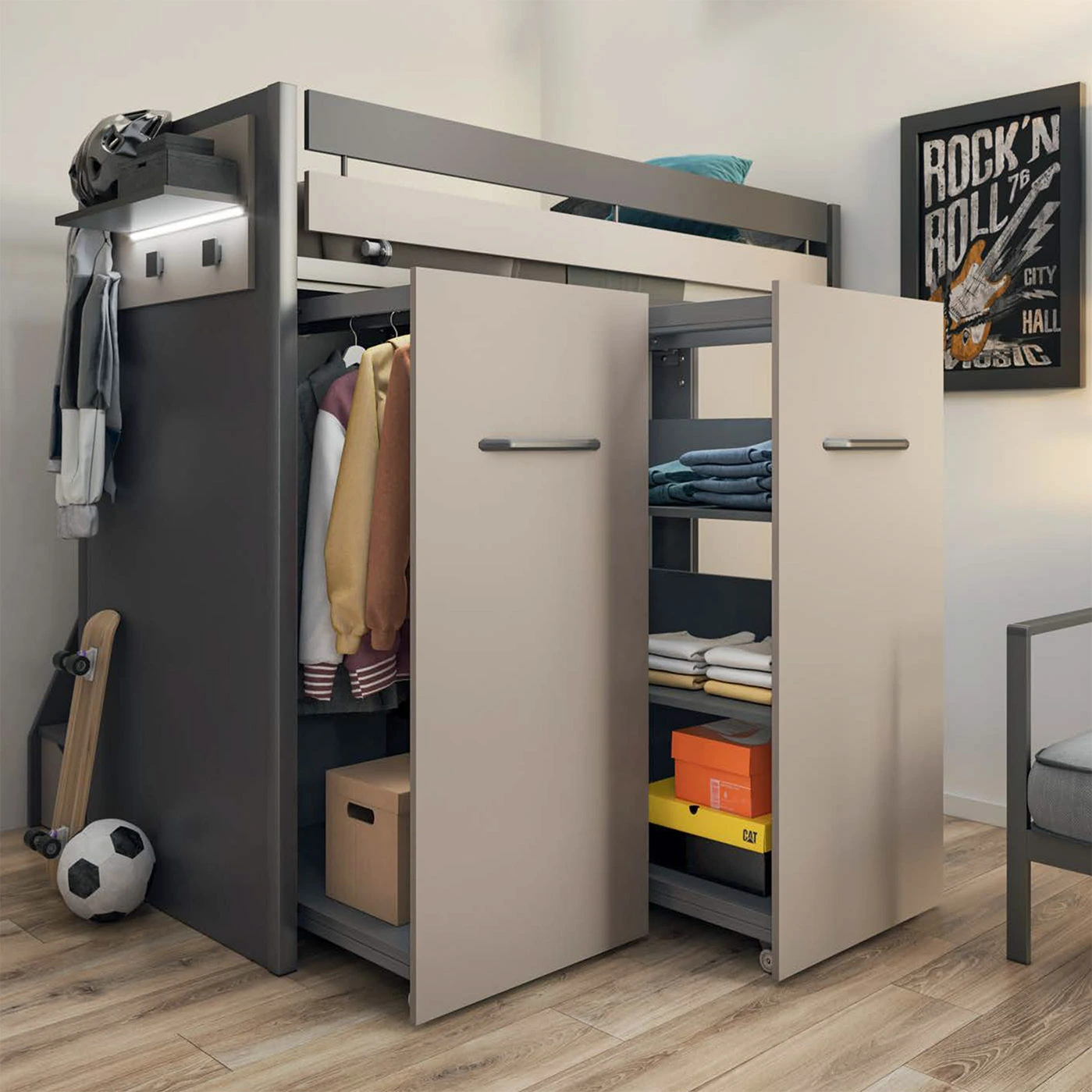 soppalco sabbia e antracite