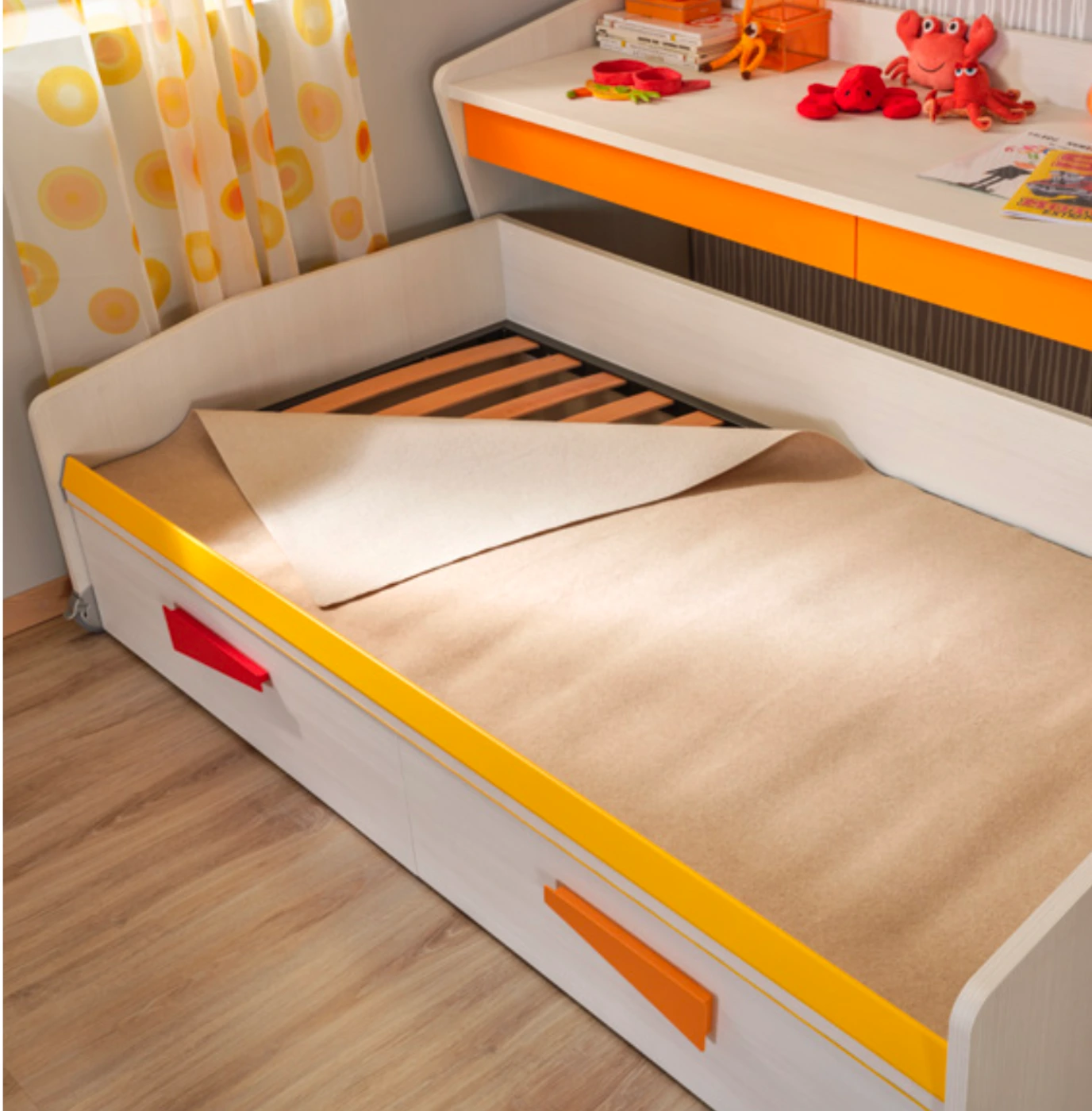 Letto Space desk Moretti compact, 120x190, Betulla