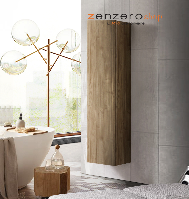 Colonna da bagno sospesa, Noce Stelvio