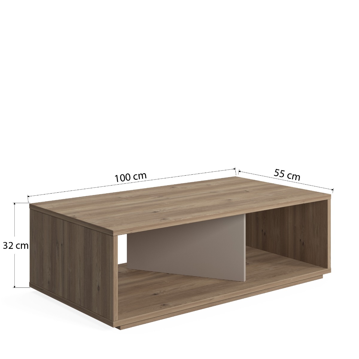 Tavolino moderno Ankara rovere