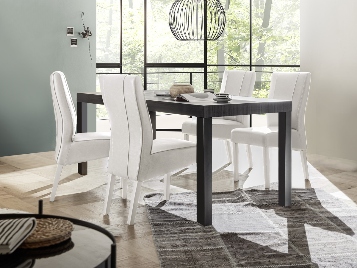 Tavolo di design, stile moderno, nero frassinato 189x88 cm