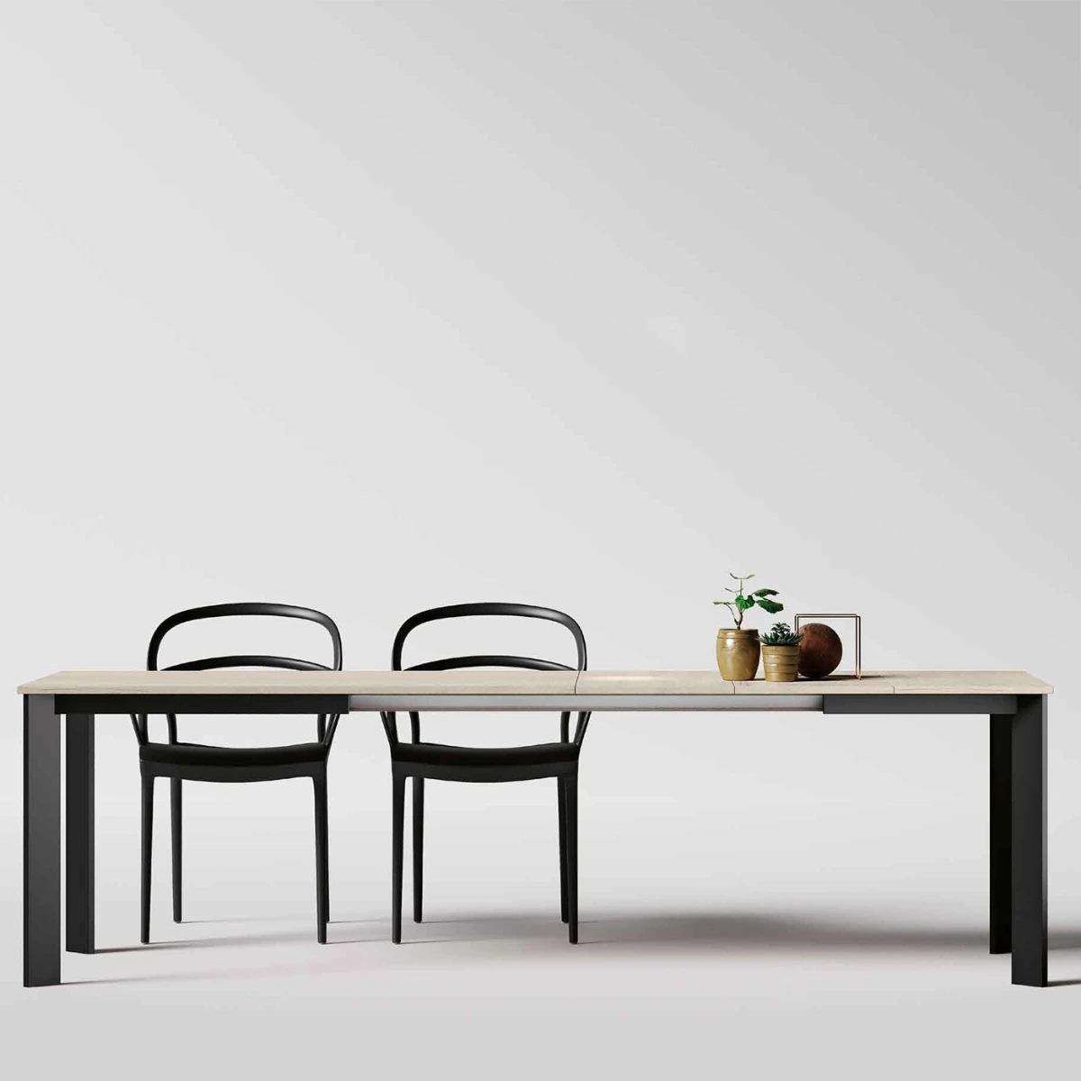 tavoli struttura nera