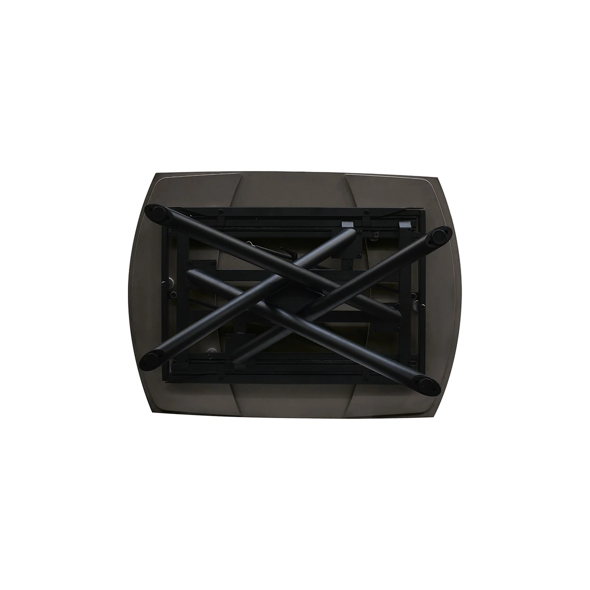 Tavolo con 2 allunghe da 30 cm, finitura Marmo Nero 