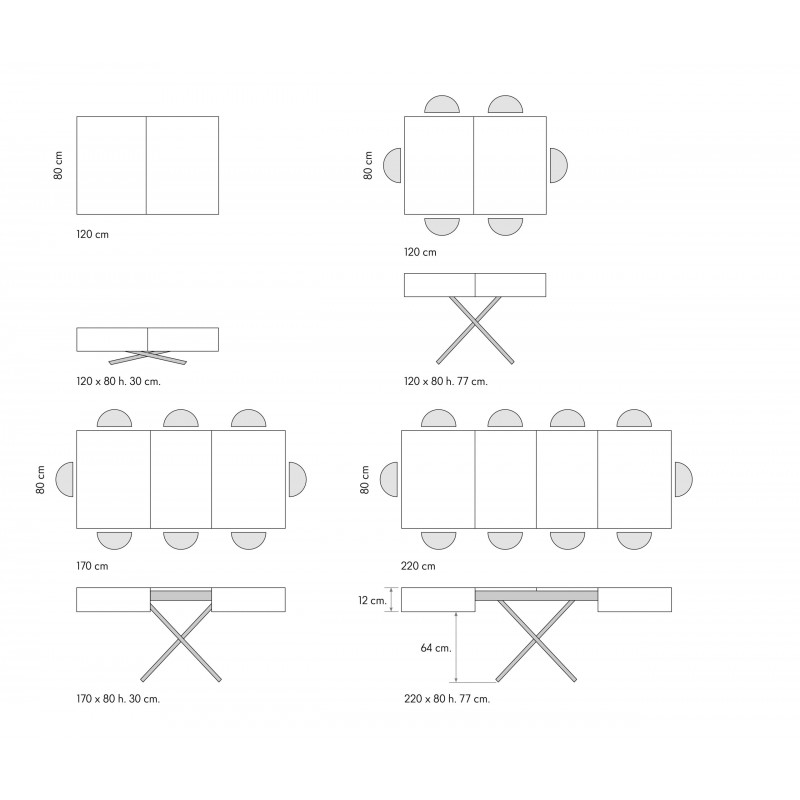 tavolino moderno rovere rustico offerta