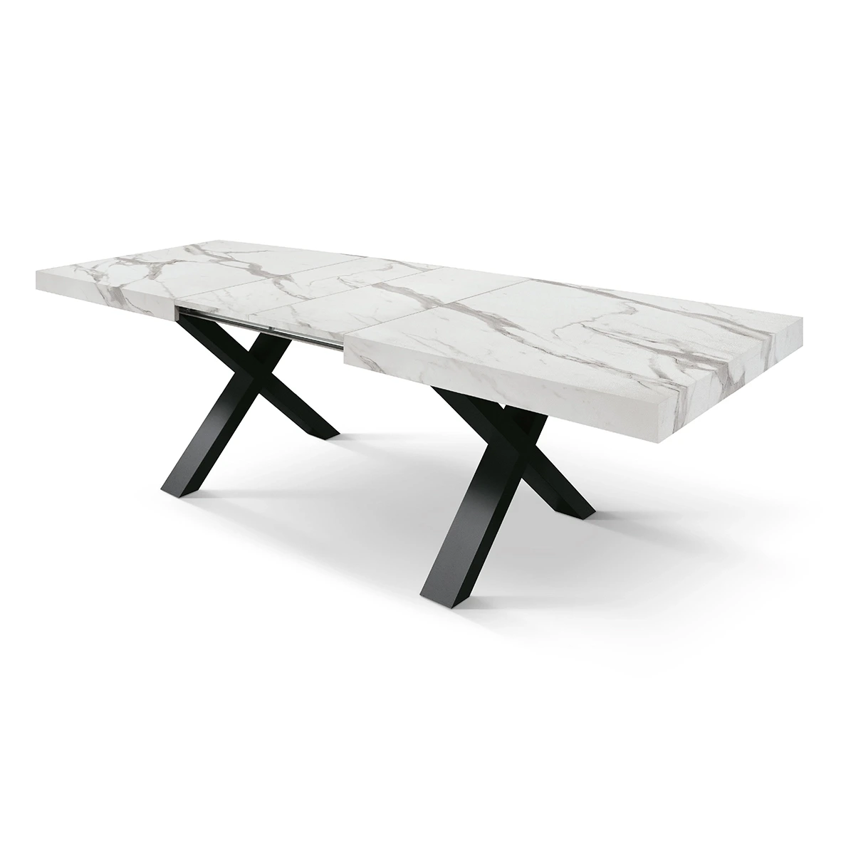 Tavolo con 2 allunghe da 40 cm