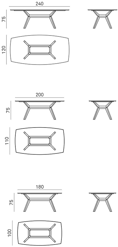 Tavolo di prestigio con piano materico cemento chiaro